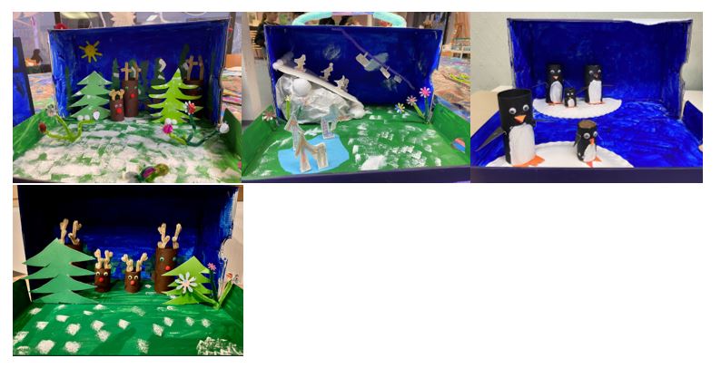 "Winter in a box" - winterliche Schuhschachteln