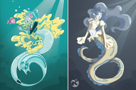 Meerjungfrauen Zeichnen