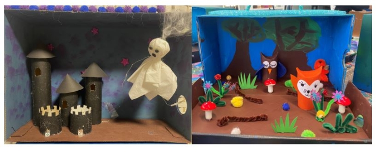 Uaaaahhhh...es wird gruselig - Gruselige Schuhschachteln