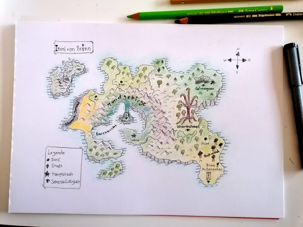 "Fantasy-Karten zeichnen lernen" für Kinder ab 6 Jahren, Kursnummer: ML/26/3