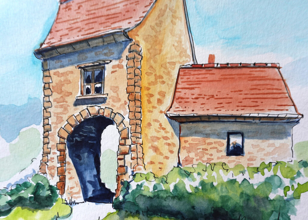 Urban Sketching-Kurs mit Fineliner und Aquarellfarben, Kursnummer: SL-26-2