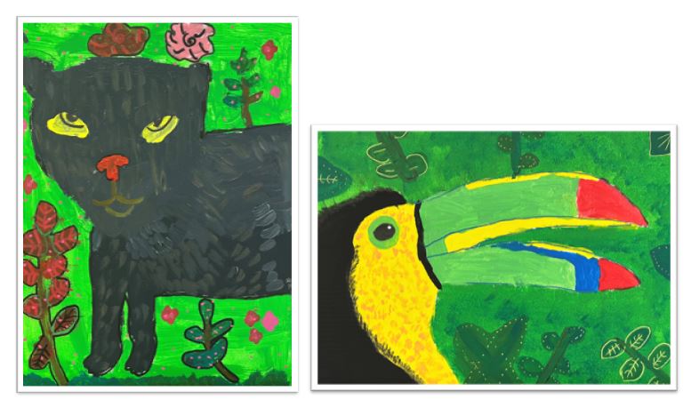 Dschungel voller Farben (für Kinder zwischen 5 und 7 Jahren)