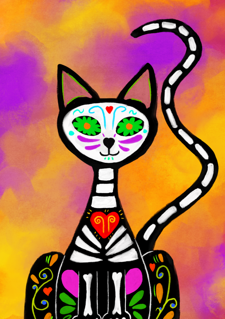 „Dia de los Muertos-Katzen malen“ ab 8 Jahren, ML/26/12