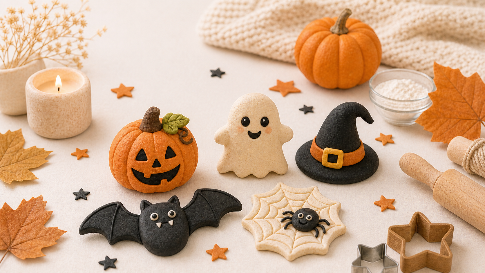 Gruseliges Salzteig basteln zu Halloween