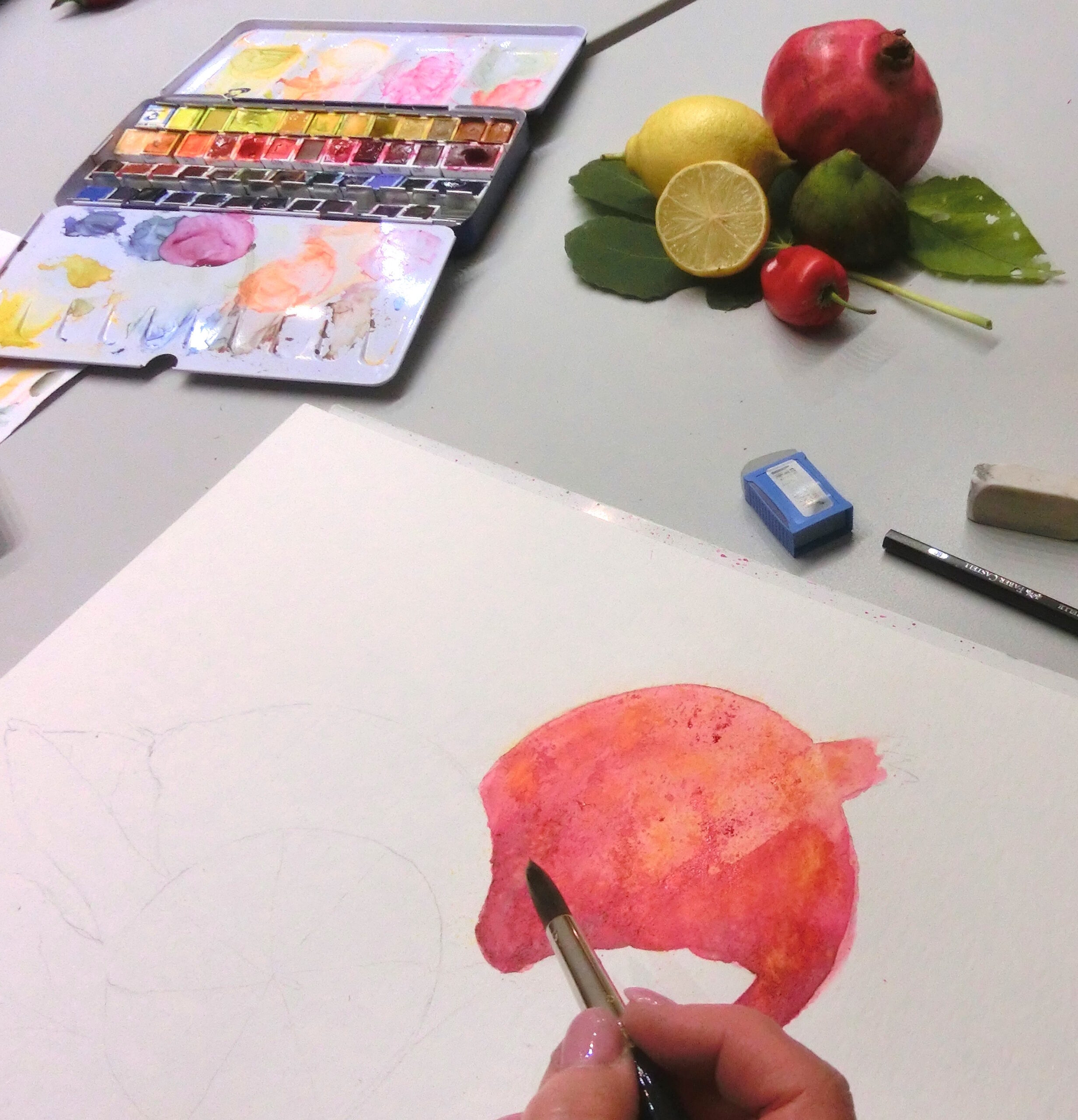 Lasur, Licht und Textur im Aquarell