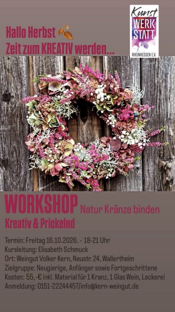 Kreativ & Prickelnd - Workshop: Naturkränze binden