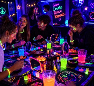Glow in the dark-Christmas Party (für Teens ab 12 Jahre)