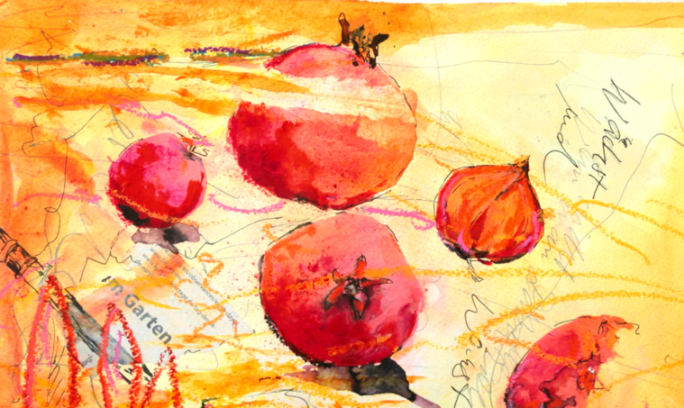 Kreativ & Prickelnd - Workshop: Mixed Media- Acryl auf Leinwand